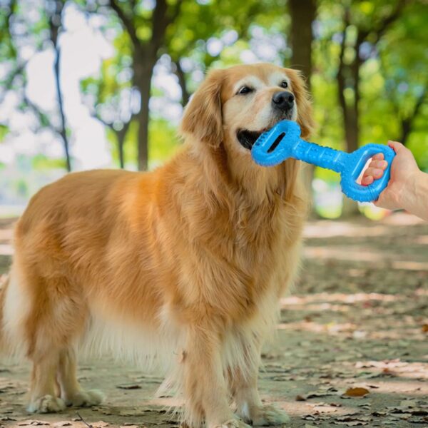 Dog Bones For Aggressive Chewers, Dog Chews Toys Long Lasting, Interactive Dog Bone Toys With Pull Band, Dog Teething Toy - Image 8