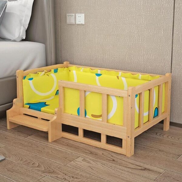 Bed Summer Wooden Wooden Bed Pet Dog Bed - Image 5